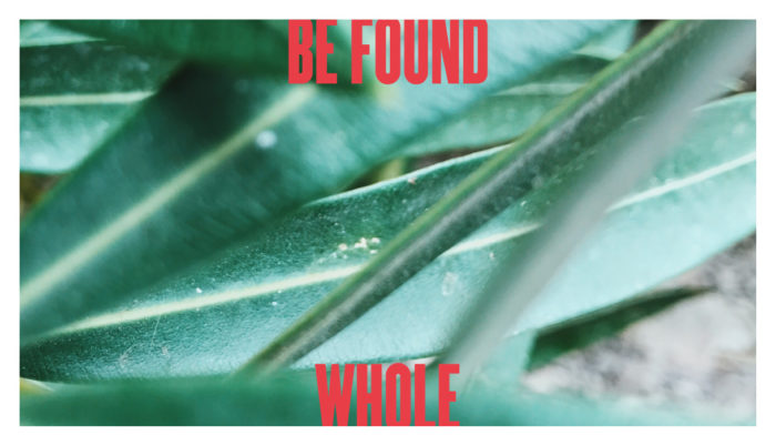 How to Be Found Whole