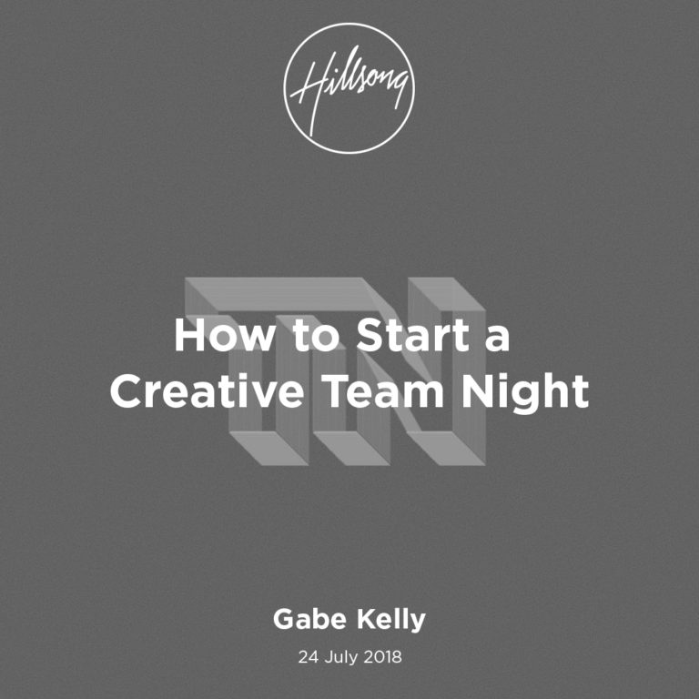 How to Start a Creative Team Night